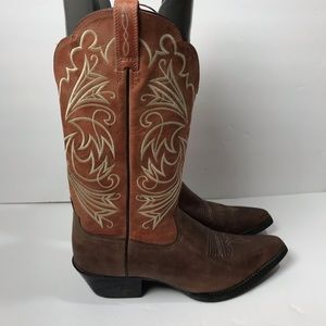 Ariat Cocoa Coral Heritage Western Cowboy Boots 15726 Women's Size 8.5 B